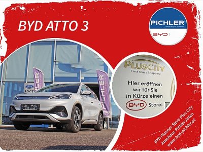 BYD Automotive Atto3 Comfort 204PS Aut. ab € 229,- monatl. bei Auto Pichler GesmbH in Asten