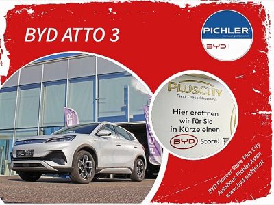 BYD Automotive Atto3 Design 204PS Aut. ab € 214,- monatl. bei Auto Pichler GesmbH in Asten